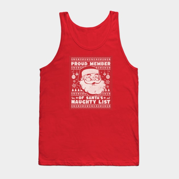 SANTA'S NAUGHTY LIST Tank Top by Tripnotic